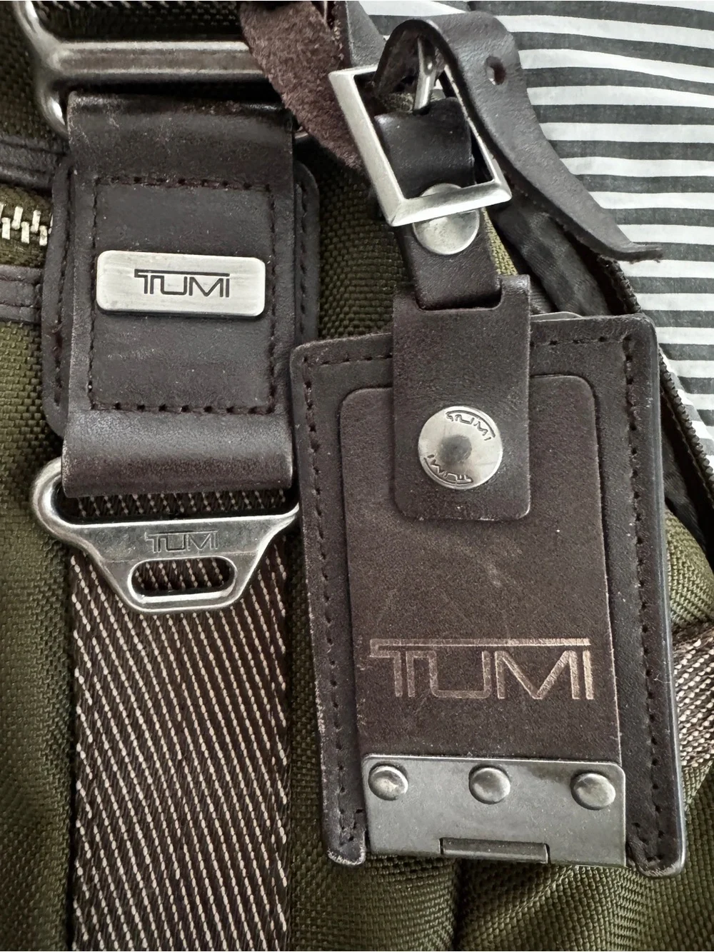 TUMI Alpha Bravo Olive Green Men's Backpack